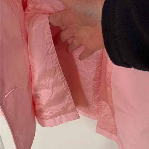 Like new! Ralph Lauren Double-breasted fully lined pink raincoat, size L - Picture 9 of 16
